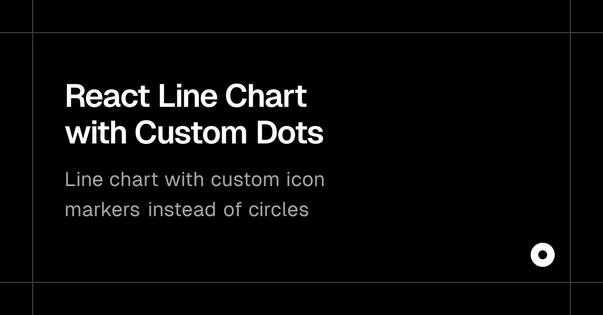 React Line Chart with Custom Dots