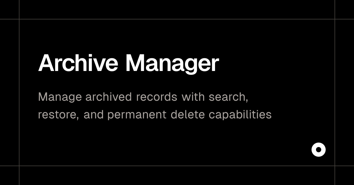 Archive Manager