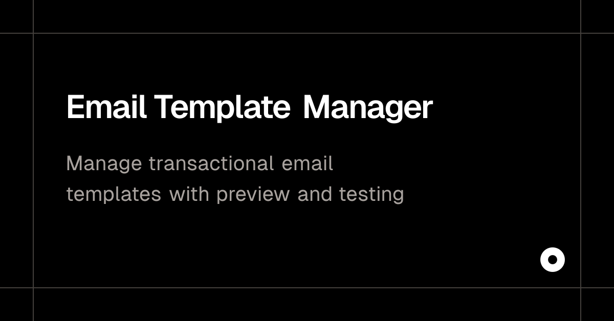 Email Template Manager
