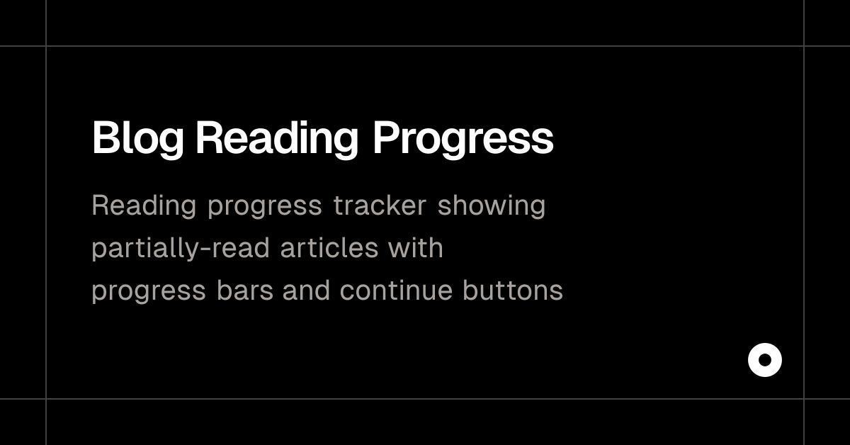 Blog Reading Progress