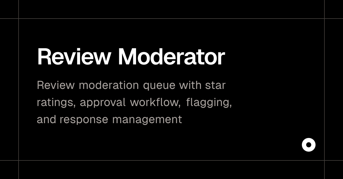 Review Moderator