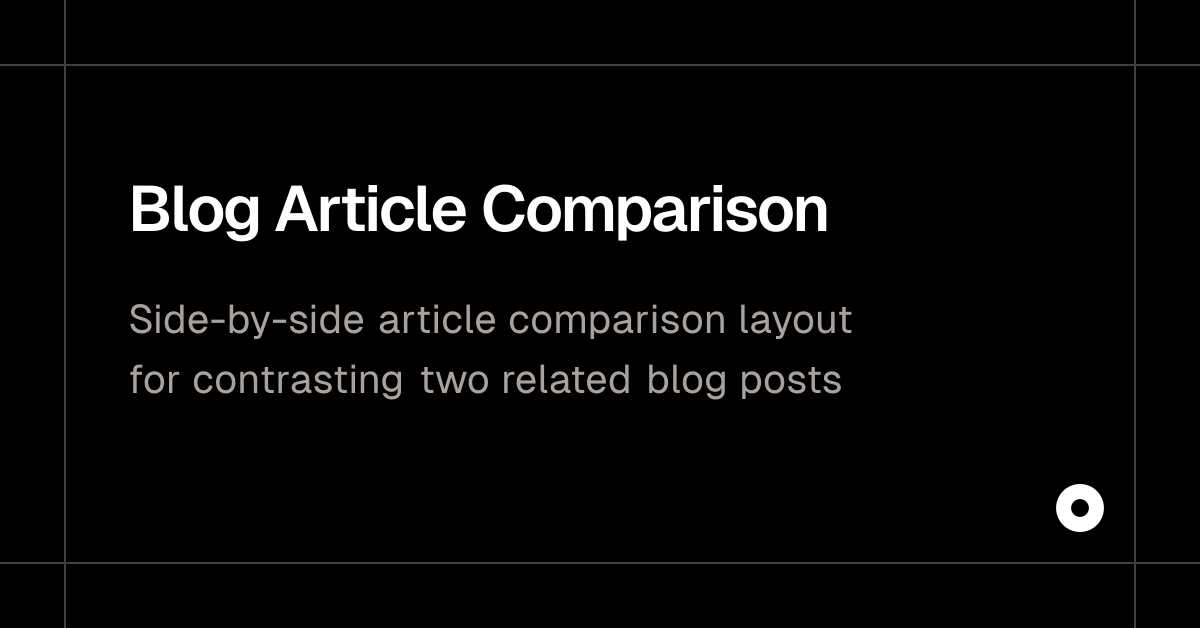 Blog Article Comparison