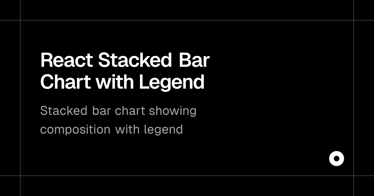 React Stacked Bar Chart with Legend