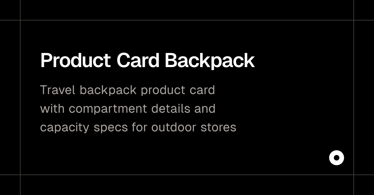 Product Card Backpack