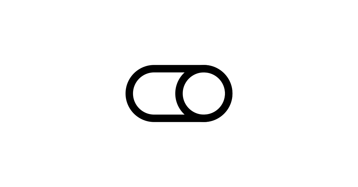 Toggle On Icon SVG from Akar