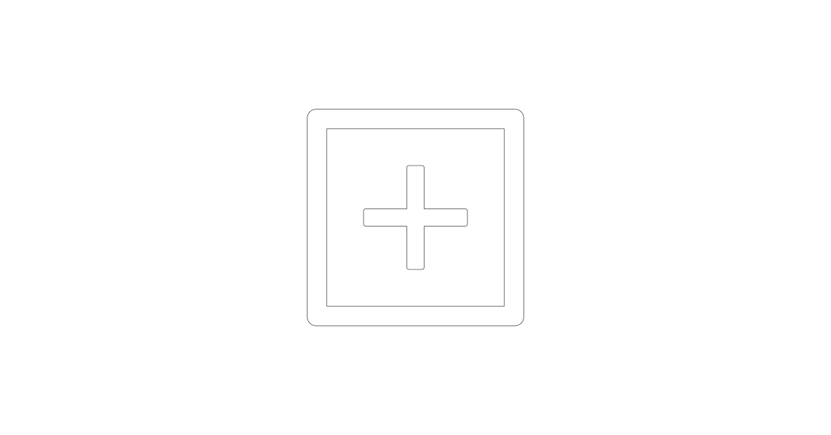 Plus Square Outlined Icon SVG from Ant Design
