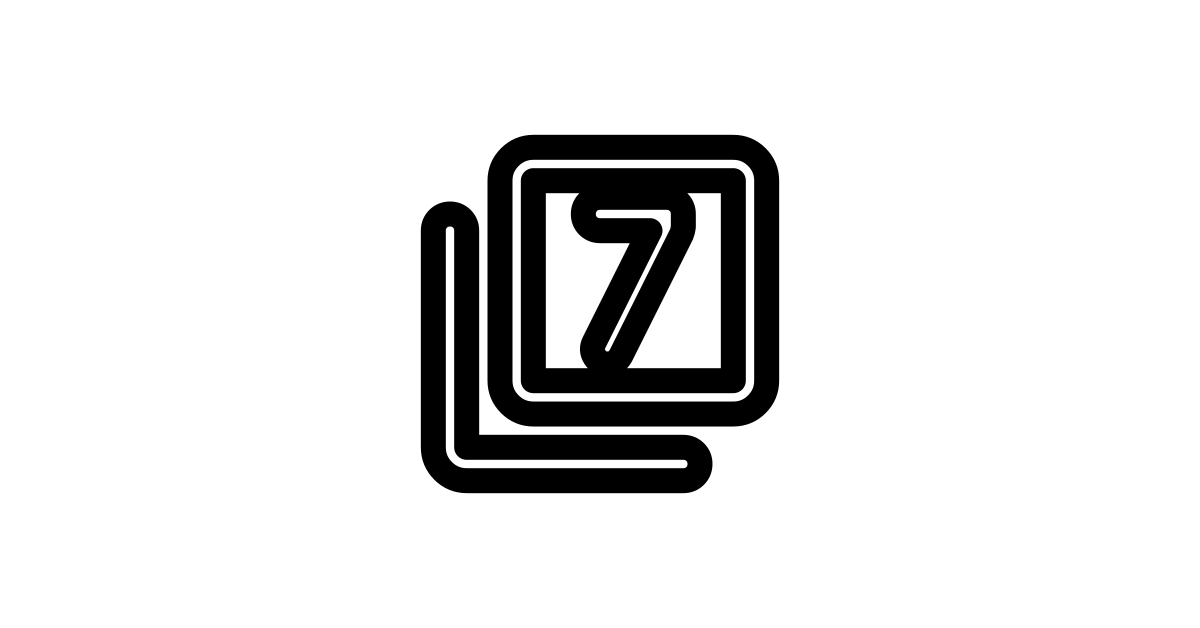 Filter 7 Outline Rounded React Icon SVG