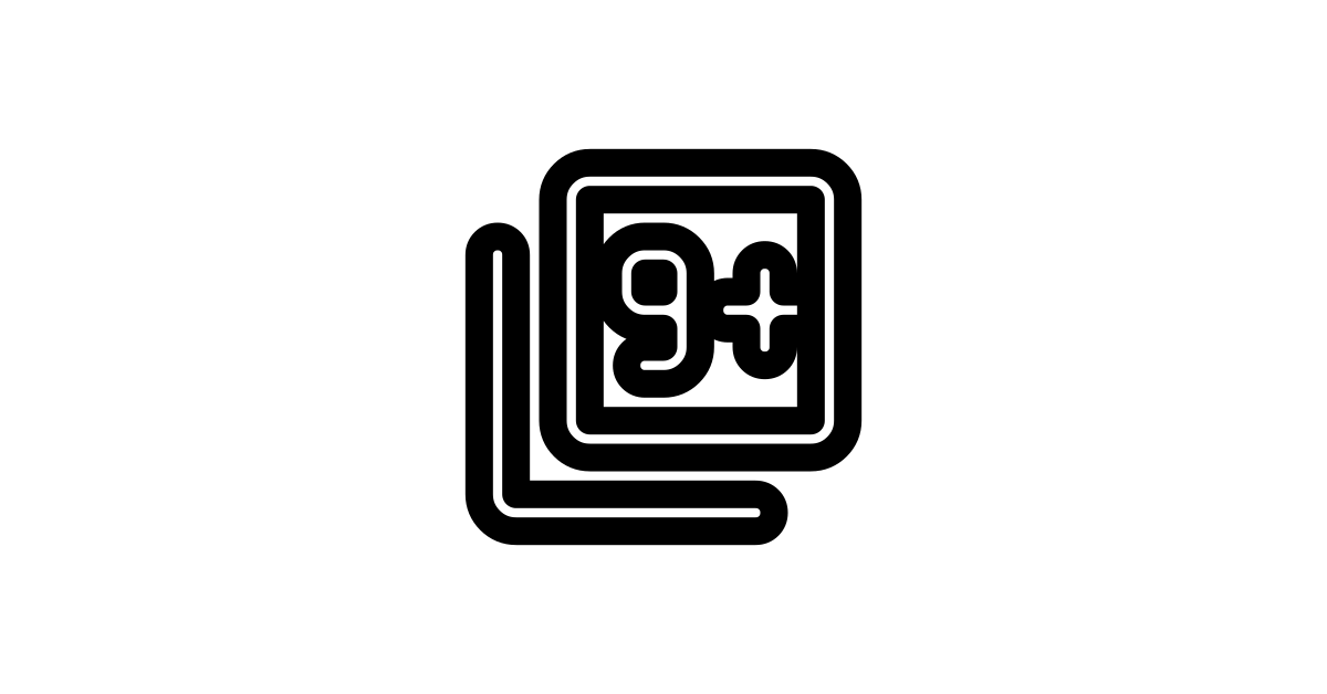 Filter 9 Plus Outline Rounded React Icon SVG