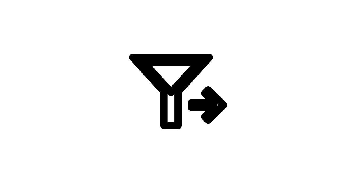Filter Arrow Right Sharp React Icon SVG