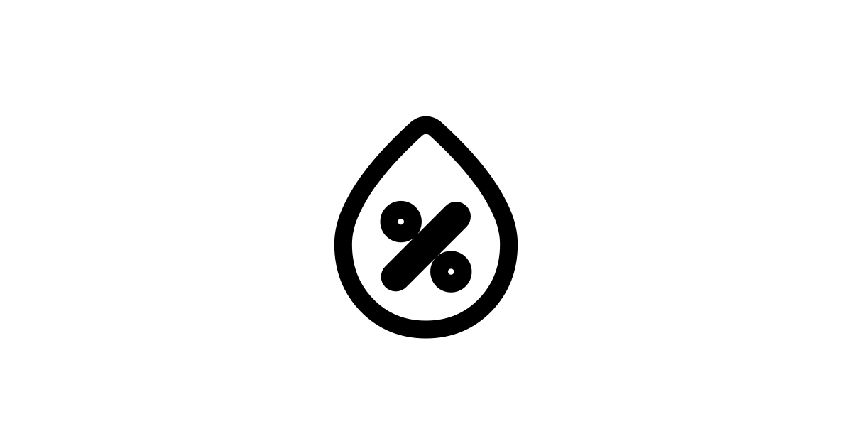 Humidity Percentage Rounded React Icon SVG