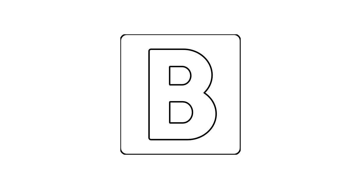 B Button Blood Type React Icon SVG