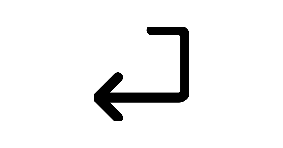 Computer Keyboard Return 1 Keyboard Arrow Return Enter React Icon SVG