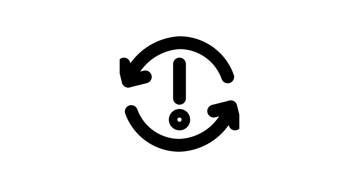 Interface Arrows Synchronize Warning Arrow Fail Notification Sync ...
