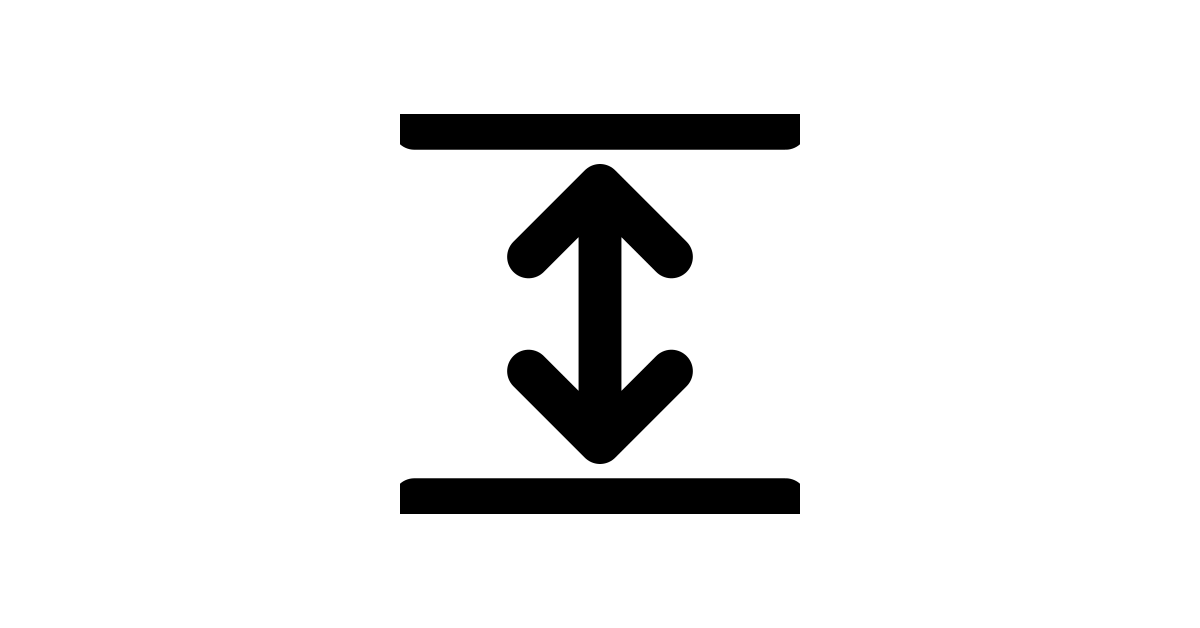 Interface Arrows Vertical Expand 2 Expand Resize Bigger Vertical ...