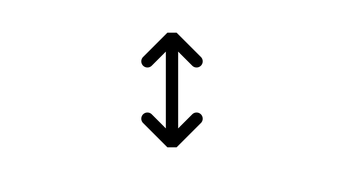 Interface Arrows Vertical Expand Resize Bigger Vertical Small Smaller ...