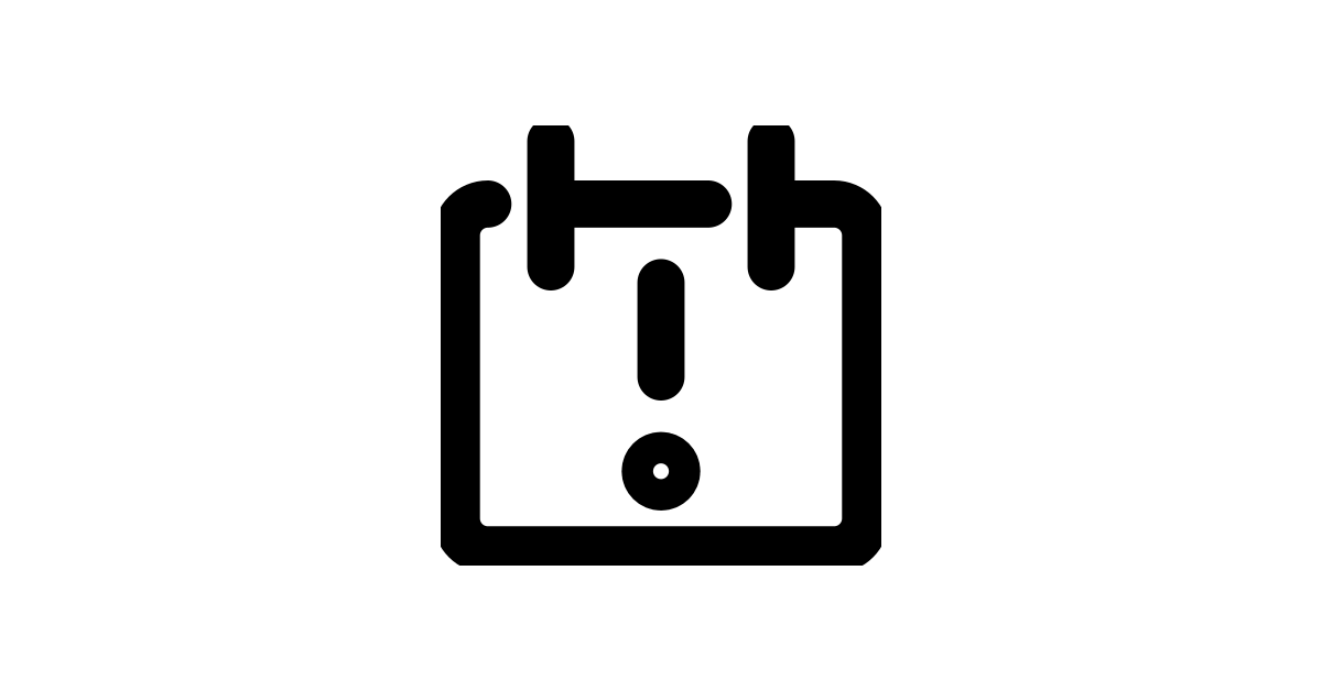 Interface Calendar Warning Alter Calendar Caution Date Day Month ...