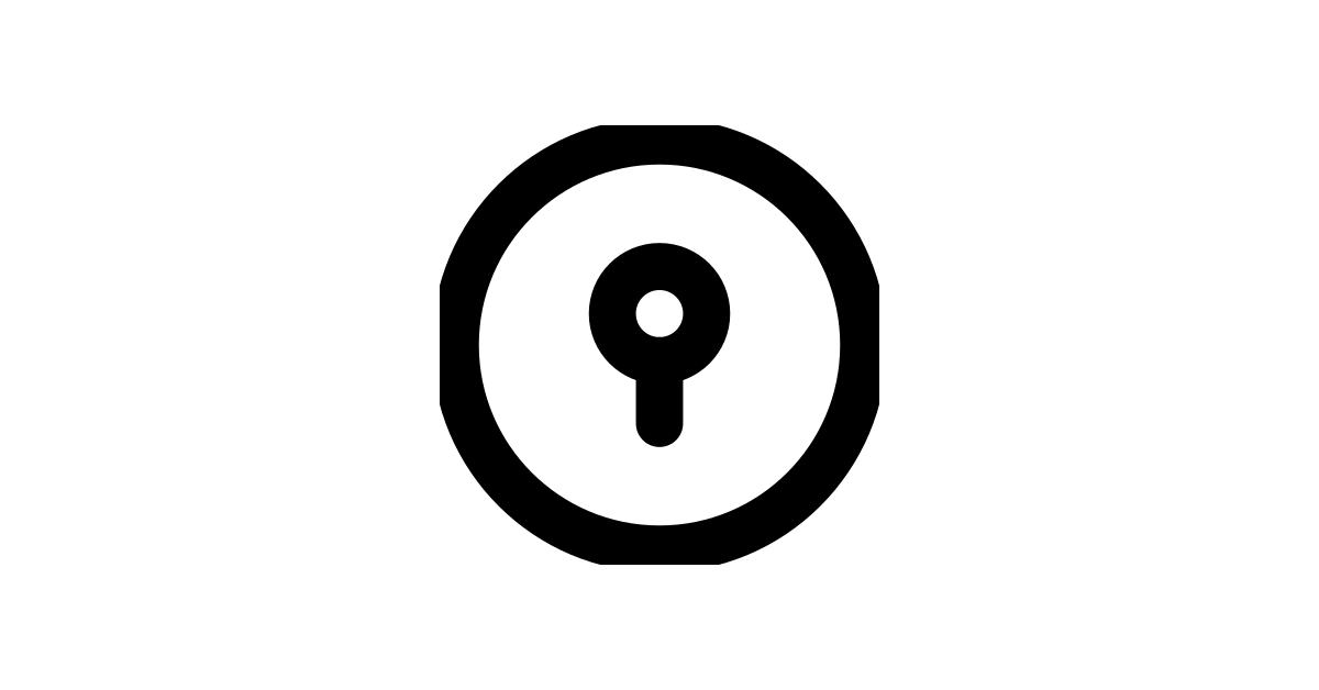 Interface Lock Circle Circle Frame Key Keyhole Lock Locked Secure ...
