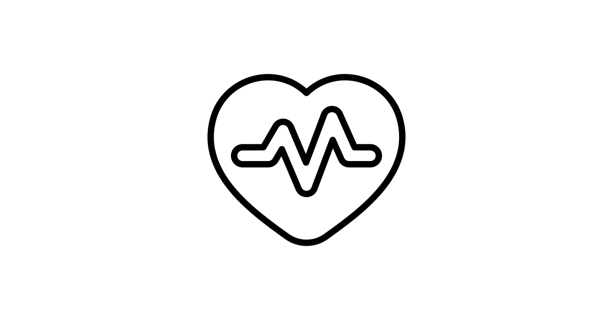 Heart Rate Pulse Graph Flat React Icon SVG