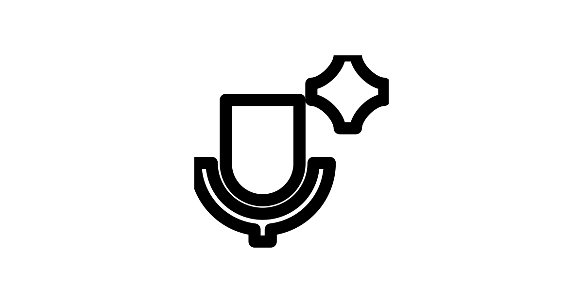 Ai Generate Voice Spark 2 Flat React Icon SVG