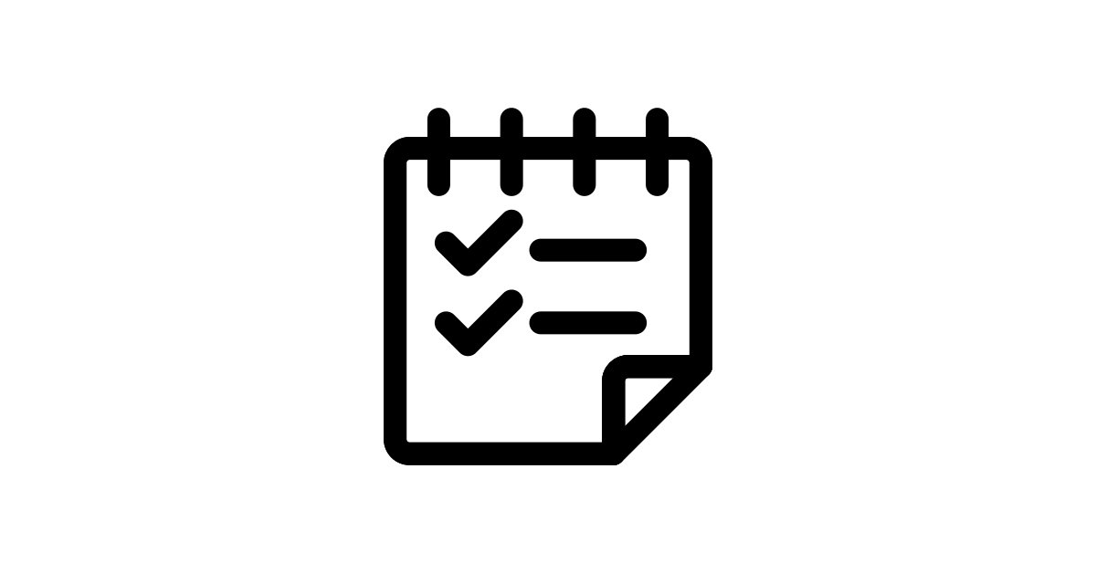 Notes Checklist Flip React Icon SVG