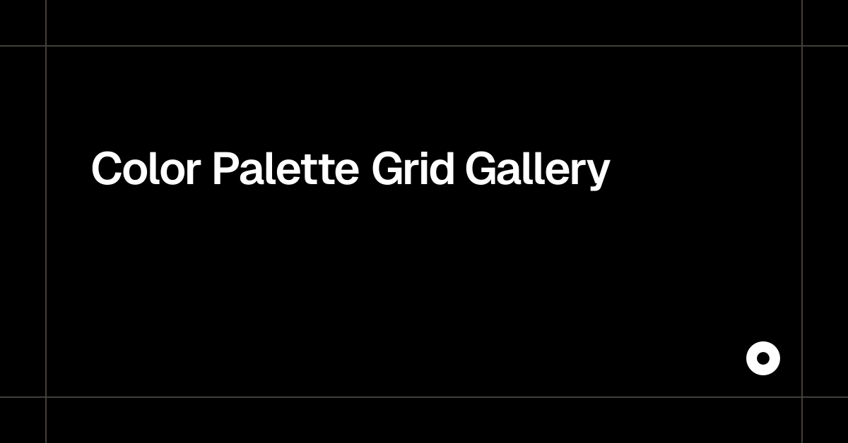 Color Palette Grid Gallery