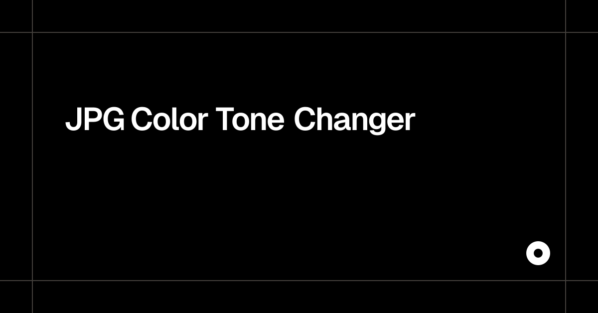 JPG Color Tone Changer