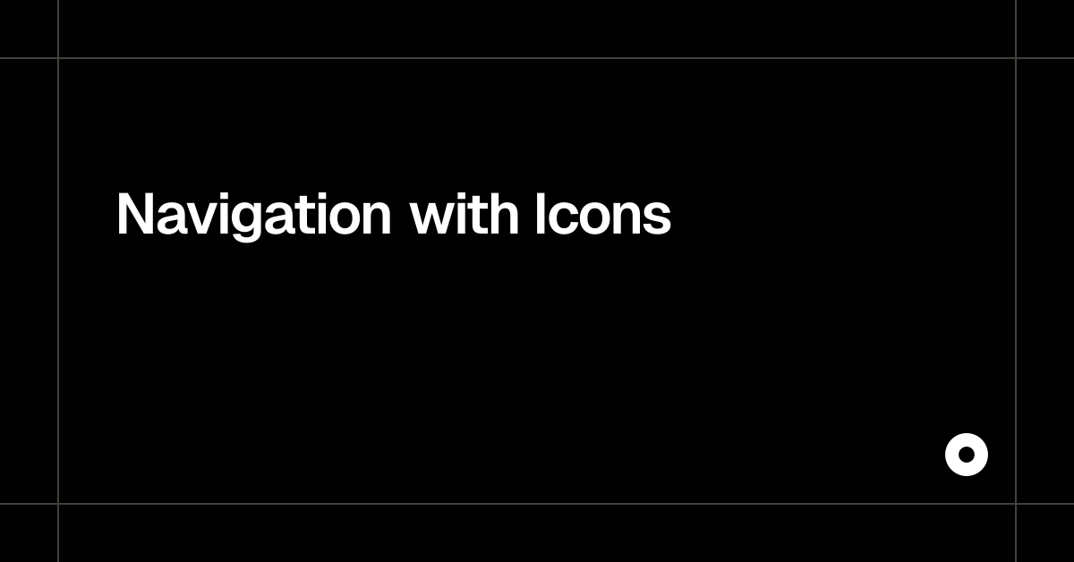 Navigation with Icons
