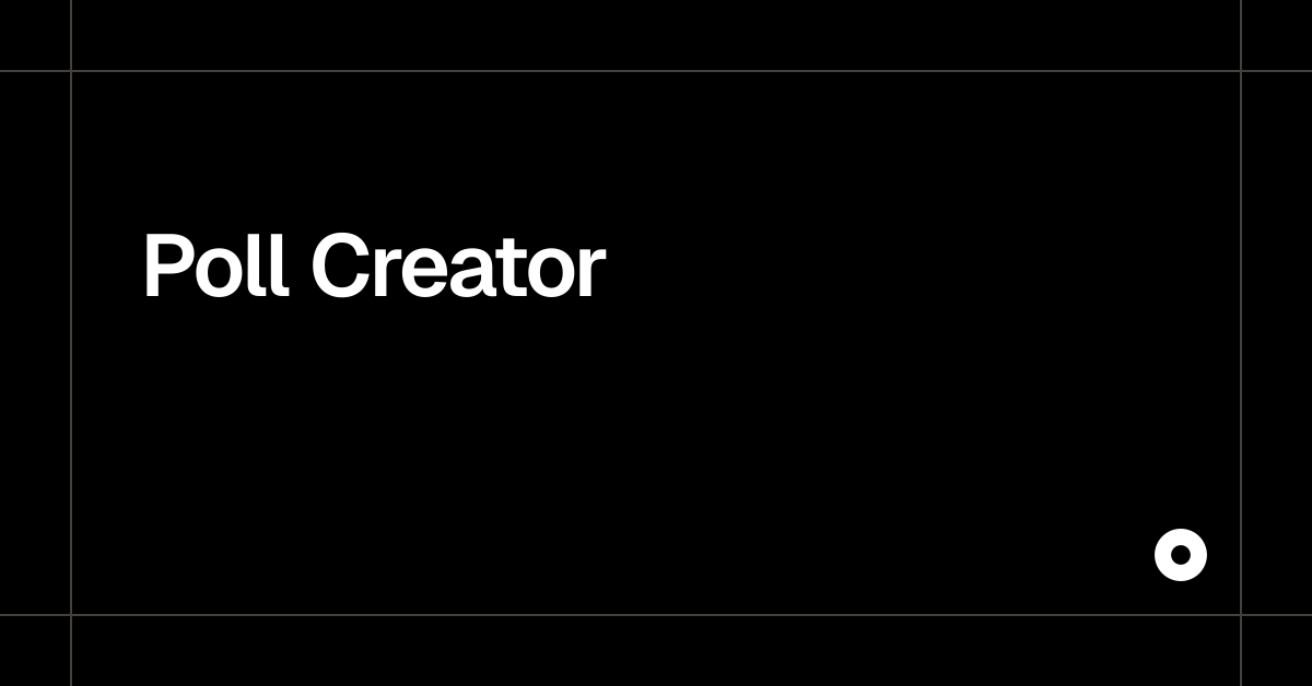 Poll Creator