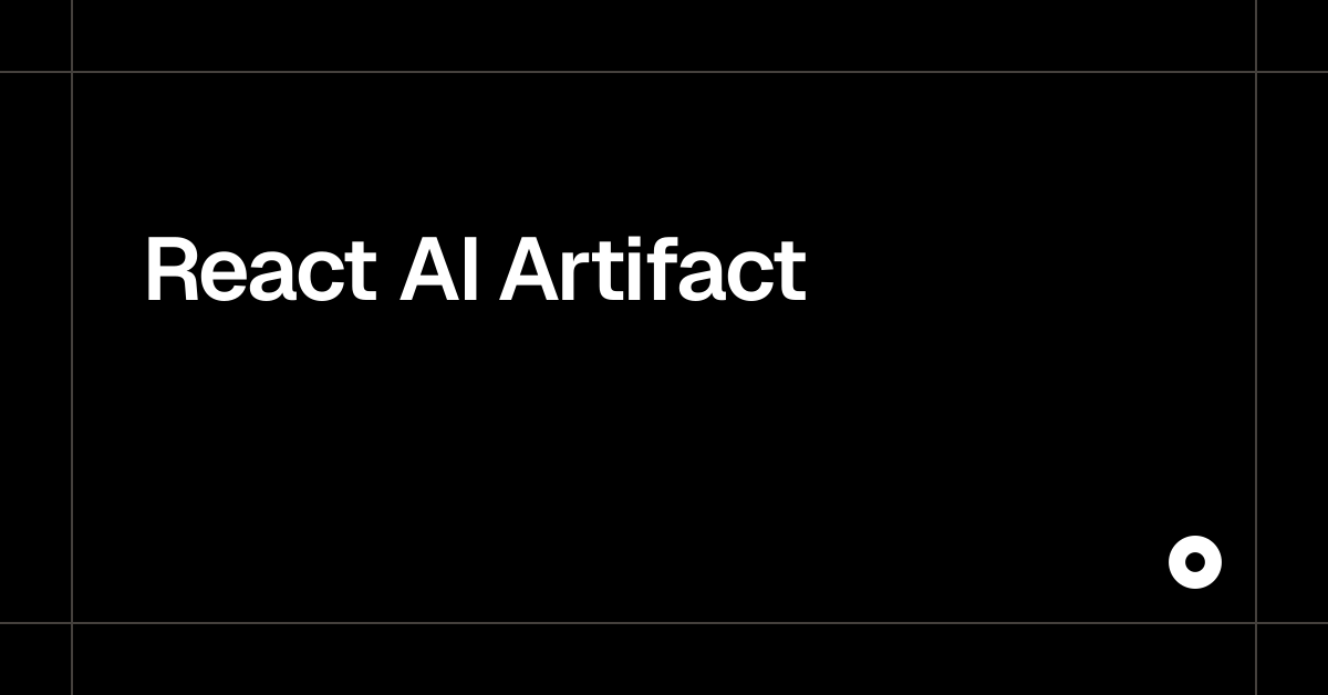 React AI Artifact