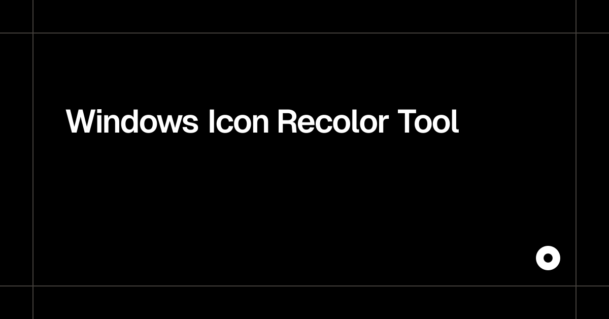 Windows Icon Recolor Tool