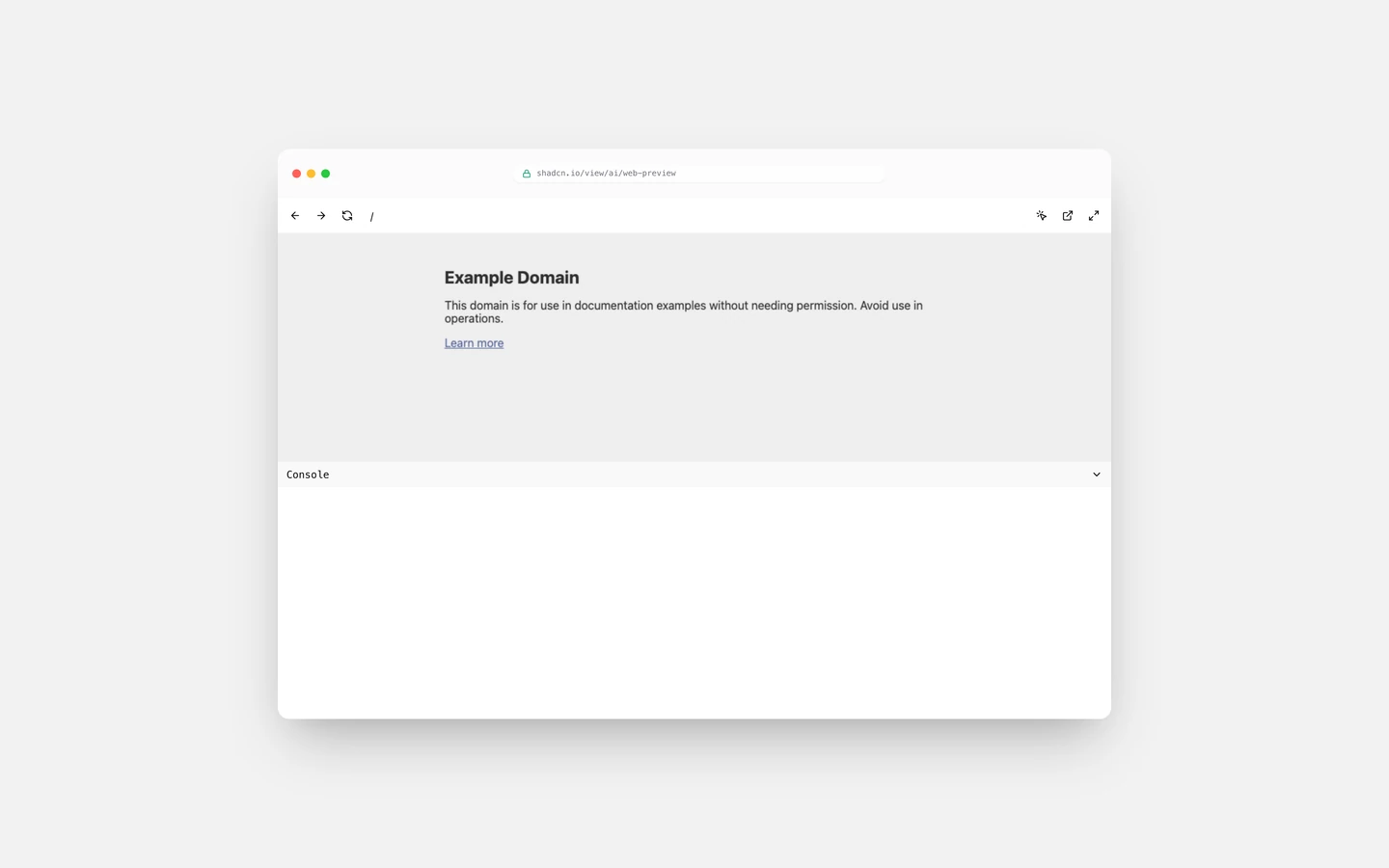 React AI Web Preview