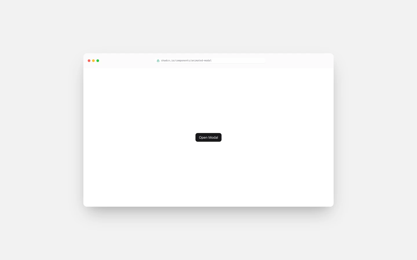 Animated Modal