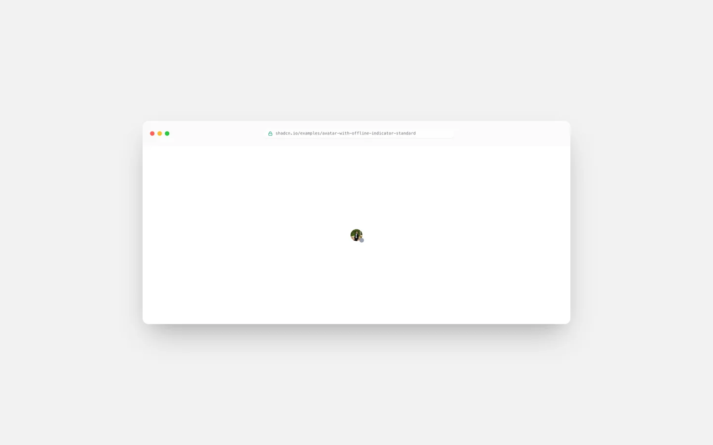 Avatar with Offline Indicator