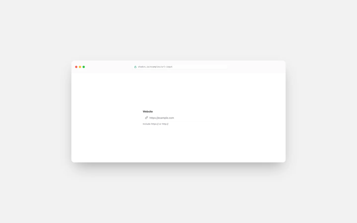 URL Input