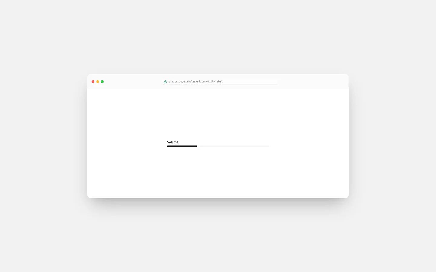 Slider with Label