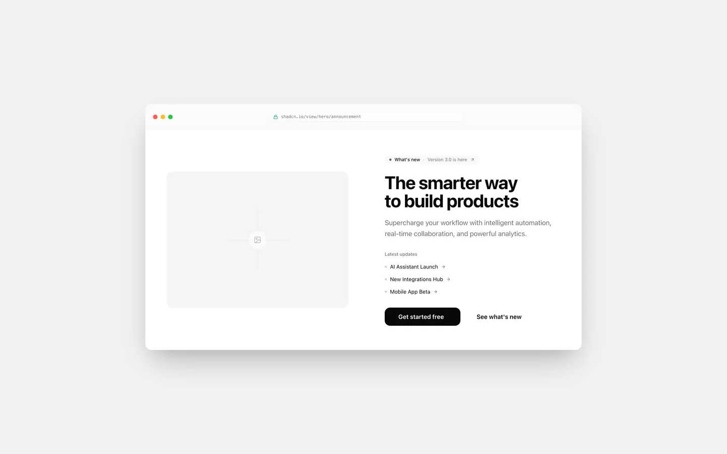 React Reverse Split News List Hero Block