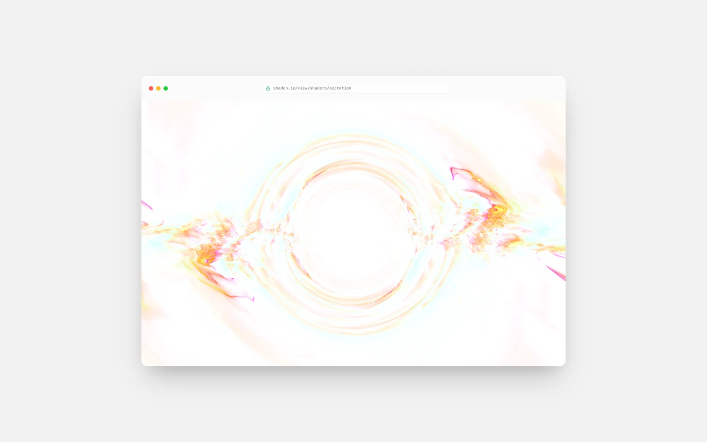 React Accretion Shaders
