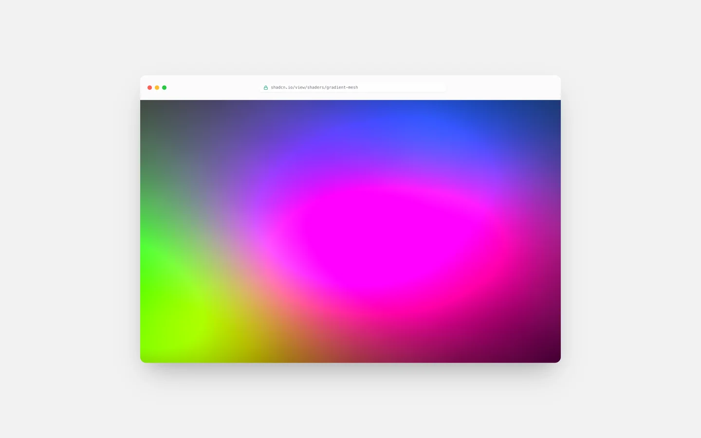 React Gradient Mesh Shaders
