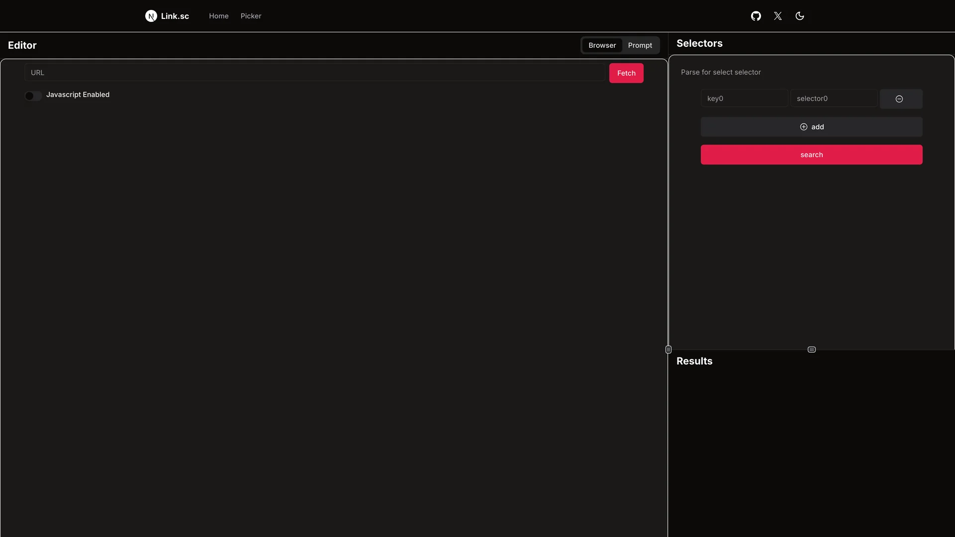 CSS Selector Tool preview
