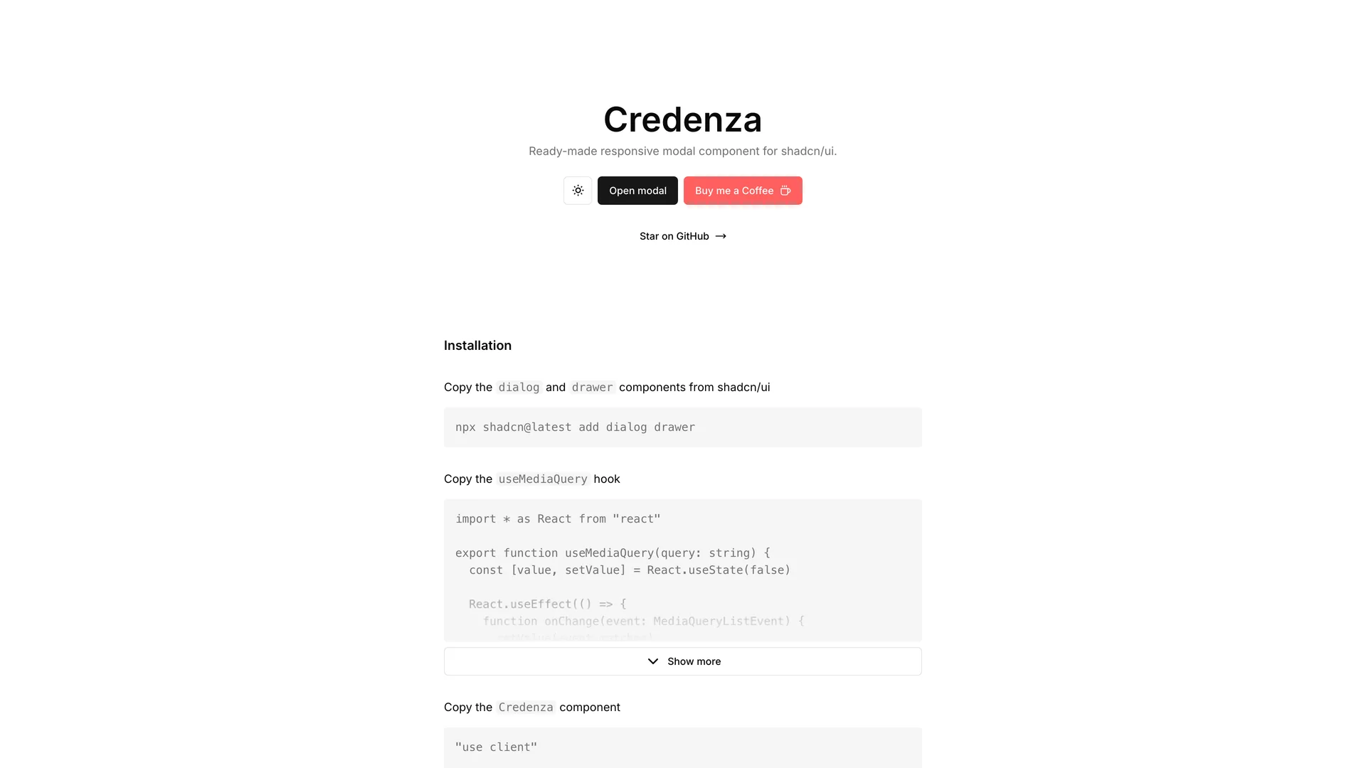 Credenza preview