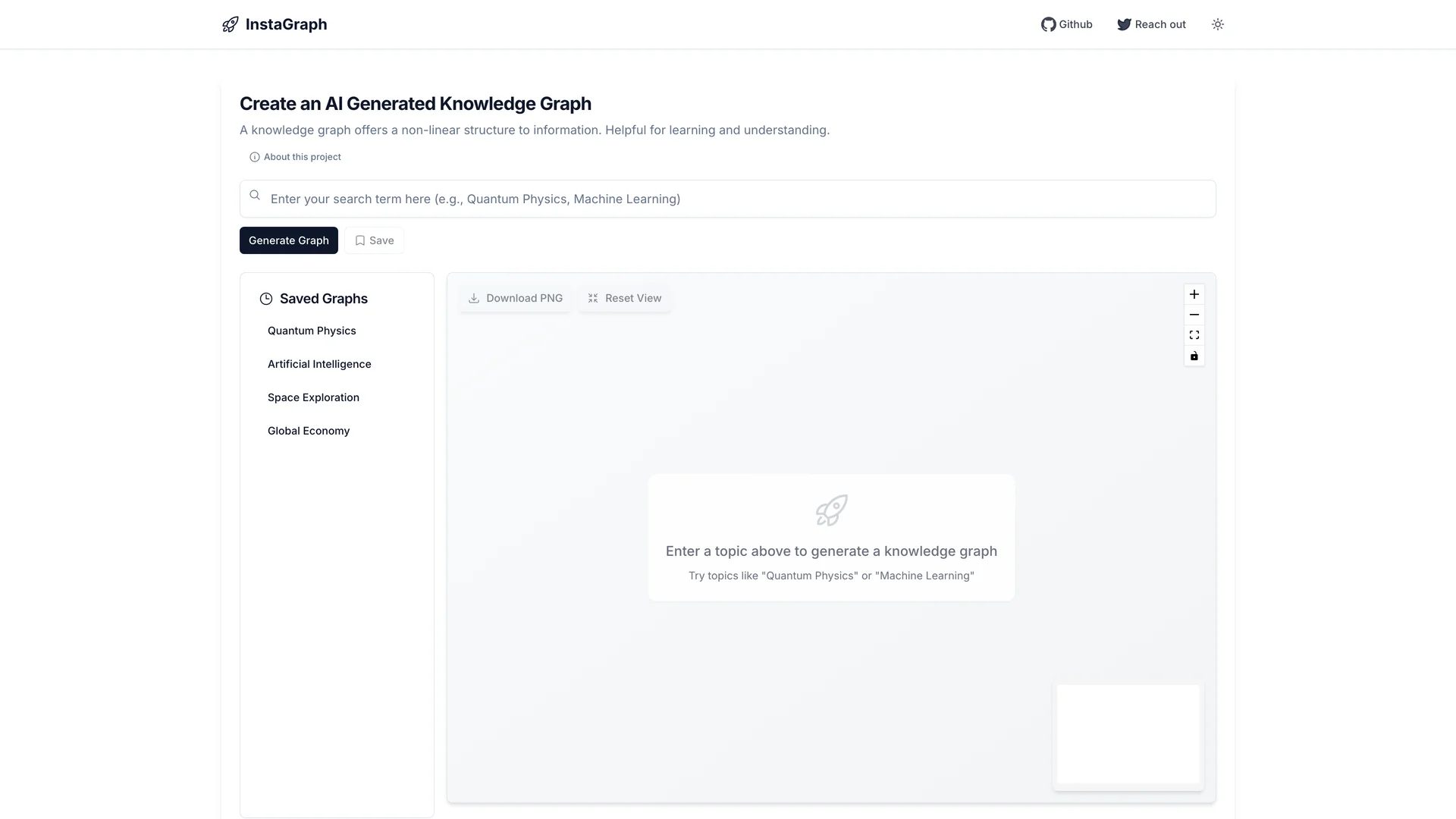 Instagraph Next.js FastAPI preview