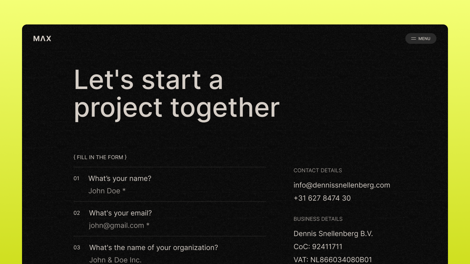Max — Creative Developer preview 5